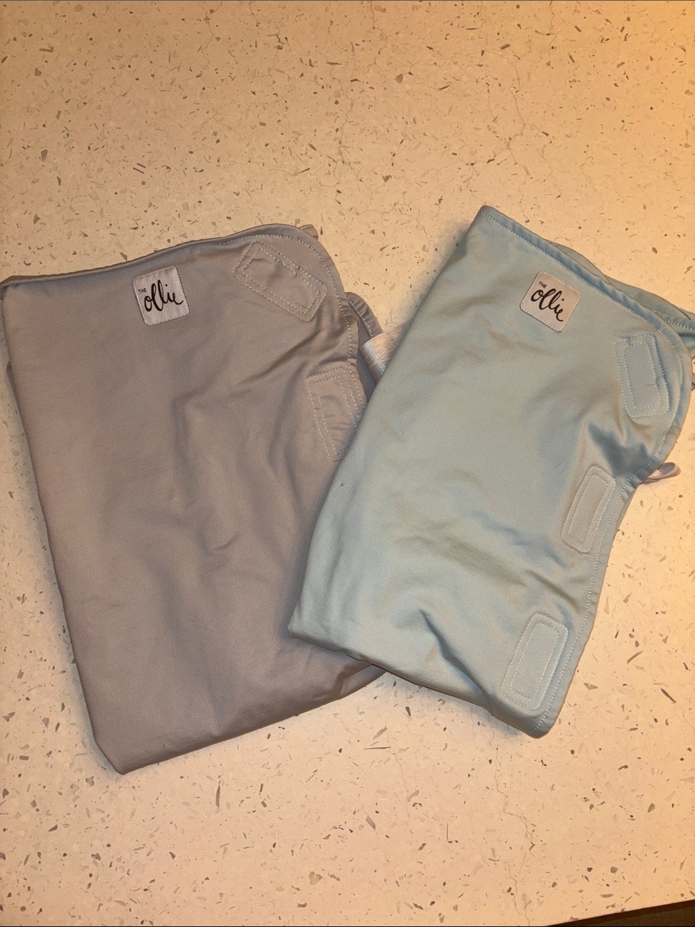 Ollie Grey & Blue Baby Swaddles